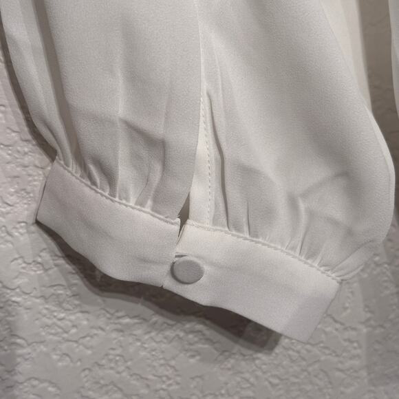 J. Crew Velvet Tie-neck top Medium - Picture 5 of 9